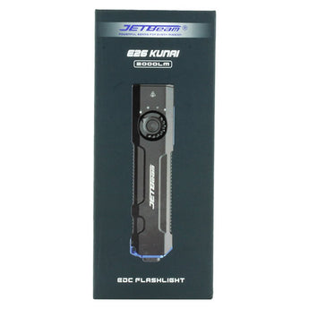 JETBeam E26 UV Kunai USB-C Rechargeable LED Flashlight - 2000 Lumens - Luminus SST40 - Uses Built-in 1700mAh Li-Poly Battery Pack - Military Grey, Military Green, Orange