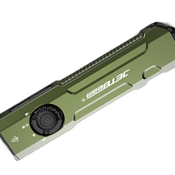JETBeam E26 UV Kunai USB-C Rechargeable LED Flashlight - 2000 Lumens - Luminus SST40 - Uses Built-in 1700mAh Li-Poly Battery Pack - Military Grey, Military Green, Orange