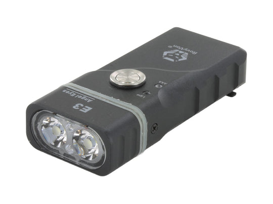 RovyVon E3 USB-C Rechargeable LED Flashlight - Luminus SST-20 - 700 Lumens - Multiple Configurations - Uses Built-in Li-Poly Battery Pack or 1 x AAA - Various Colors