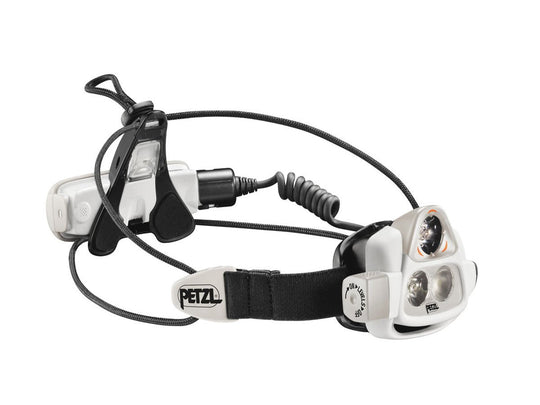Petzl Performance NAO USB Rechargeable LED Headlamp with Reactive Lighting - 2 x LEDs - 575 Lumens - Uses 1 x Li-ion Battery Pack (Included) or 2 x AAAs (E36AH-R)