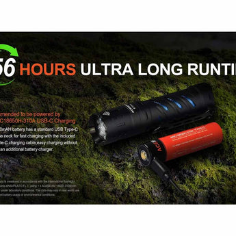 Acebeam E70 Mini LED Flashlight - Nichia 519A - 2000 Lumens - Uses 1 x 18650