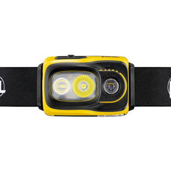 Petzl Swift RL LED Headlamp - 1100 Lumens - Includes 1 x USB-C Rechargeable 2350mAh Li-ion Battery - Black and Yellow
