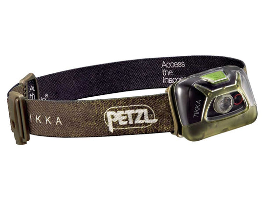 Petzl E93AAB TIKKA LED Headlamp - 200 Lumens - Includes 3 x AAA - Green