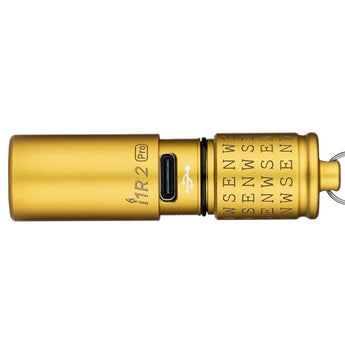 Olight I1R 2 Pro EOS Keychain Twist USB-C Rechargeable Flashlight - Cardinal Directions Edition - Chip Scale LED - 180 Lumens - Uses Built-In 130mAh Battery Pack - North, South, East, West and Center