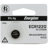 Energizer ECR1220 40mAh 3V Lithium Primary (LiMNO2) Coin Cell Battery - 1 Piece Tear Strip, Sold Individually