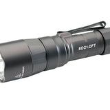SureFire EDC1-DFT High-Candela Dual Fuel LED Flashlight - 650 Lumens - Includes 1 x 18350 - Black, Gray, or Tan