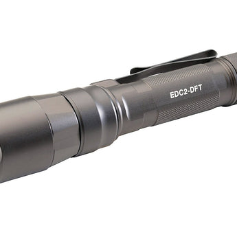 SureFire EDC2-DFT High-Candela Dual Fuel LED Flashlight - 700 Lumens - Includes 1 x 18650 - Black, Gray, or Tan