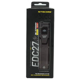 Nitecore EDC27 USB-C Rechargeable LED Flashlight - 3000 Lumens - 2 x Luminus SST-40 - Uses Built-in 3.7V 1700mAh Li-ion Battery Pack