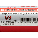 Efest 1086 IMR 18350 800mAh 3.7V Unprotected Lithium Manganese (LiMn2O4) Flat Top Battery - Boxed