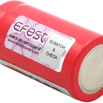 Efest 1086 IMR 18350 800mAh 3.7V Unprotected Lithium Manganese (LiMn2O4) Flat Top Battery - Boxed