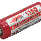 Efest 3163 IMR 18500 1100mAh 3.7V Unprotected Lithium Manganese (LiMn2O4) Button Top Battery - Boxed