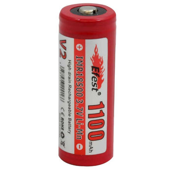 Efest 3163 IMR 18500 1100mAh 3.7V Unprotected Lithium Manganese (LiMn2O4) Button Top Battery - Boxed