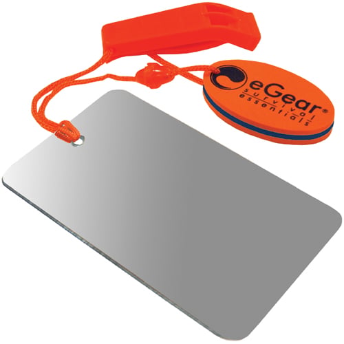 eGear Survival Essentials -  Survival Combo - Floating Whistle/ Signal Mirror