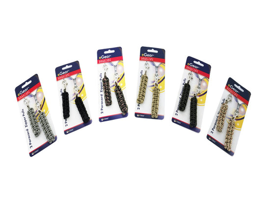 eGear Survival Essentials Para Zipper Pull 2-Pack