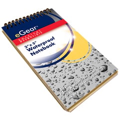 eGear Survival Essentials - Waterproof Paper Pad 3 x 5