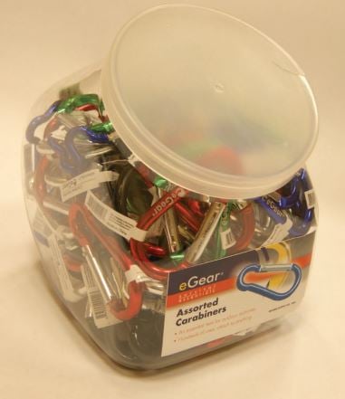 eGear Survival Essentials -  Caribiners Assorted Bulk