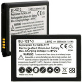 Empire BLI-1227-3 3000mAh 3.8V Lithium Ion (Li-ion) LG G4 Battery Replacement