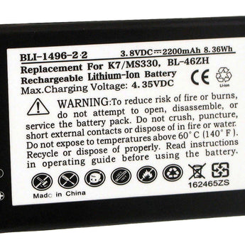 Empire BLI-1496-2-2 2200mAh 3.8V Replacment Lithium Ion (Li-Ion) Battery for Various LG Smartphones