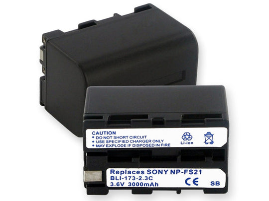 Empire BLI-173-23C 3000mAh 3.6V Replacement Lithium Ion (Li-Ion) Digital Camera Battery Pack for the SONY NP-F20