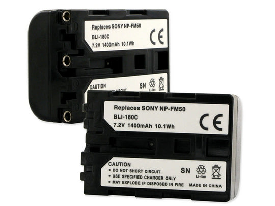Empire BLI-180C 1400mAh 7.2V Replacement Lithium Ion (Li-Ion) Digital Camera Battery Pack for the SONY NP-FM50