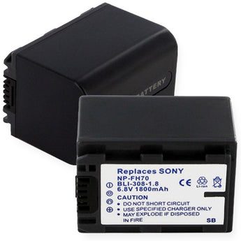 Empire BLI-308-18C 1800mAh 6.8V Replacement Lithium Ion (Li-Ion) Digital Camera Battery Pack for the SONY NP-FH70