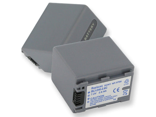 Empire BLI-246-26C 2600mAh 7.2V Replacement Lithium Ion (Li-Ion) Digital Camera Battery Pack for the SONY NP-FP90
