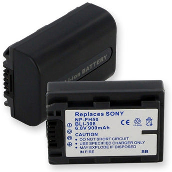 Empire BLI-308C 900mAh 6.8V Replacement Lithium Ion (Li-Ion) Digital Camera Battery Pack for the SONY NP-FH50