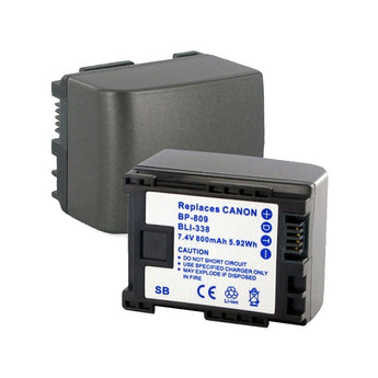 Empire BLI-338 800mAh 7.4V Replacement Lithium Ion (Li-Ion) Digital Camera Battery Pack for the Canon BP-809