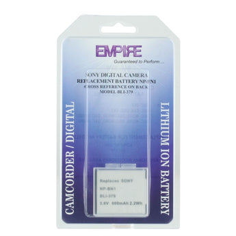 Empire BLI-379 600mAh 3.6V Replacement Lithium Ion (Li-Ion) Digital Camera Battery Pack for the SONY NP-BN1