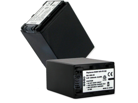 Empire BLI-380-4C 3500mAh 6.8V Replacement Lithium Ion (Li-Ion) Digital Camera Battery Pack for the SONY NP-FV100