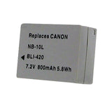 Empire BLI-420 800mAh 3.7V Replacement Lithium Ion (Li-ion) Camera Battery for Canon NB-10L
