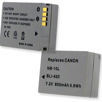 Empire BLI-420 800mAh 3.7V Replacement Lithium Ion (Li-ion) Camera Battery for Canon NB-10L