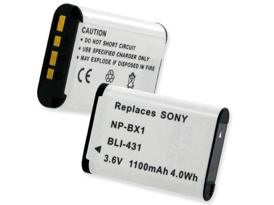 Empire BLI-431 1100mAh 3.6V Replacement Lithium Ion (Li-Ion) Digital Camera Battery Pack for the SONY NP-BX1