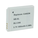 Empire BLI-348 900mAh 3.7V Replacement Lithium Ion (Li-Ion) Digital Camera Battery Pack for the Canon NB-6L