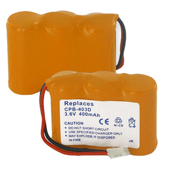 Empire 3.6V Replacement Nickel-Cadmium (NiCd) 3 x 2/3 AA Battery Pack with D Connector for AT&T or V Tech Phones (CPB-403D)