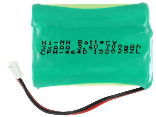 Empire 3.6V Replacement Nickel-Metal-Hydride (NiMH) 1 x 3 AAA Battery Pack with D Connector for AT&T, GE or Motorola Cordless Phones (CPB-464D)