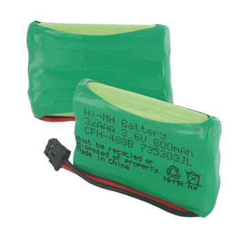 Empire 3.6V Replacement Nickel-Metal-Hydride (NiMH) 3 x 5/4 AAA Battery Pack with B Connector for Motorola Ojo Video Phone (CPH-488B)