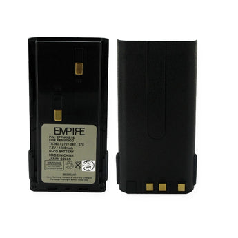 Empire 7.2V Replacement Nickel-Cadmium (NiCd) KNB-15A Battery Pack for Kenwood TK 2-Way Radios (EPP-KNB15)