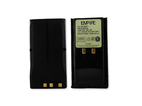 Empire 7.2V Replacement Nickel-Cadmium (NiCd) KNB-17A Battery Pack for Kenwood TK 2-Way Radios (EPP-KNB17)