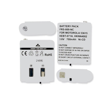 Empire FRS-009-NC 700mAh 3.6V Replacement Nickel-Cadmium (NiCd) Battery Pack for Motorola 53615 2-Way Radio