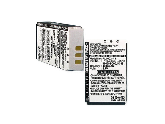 Empire RLI-002-13 1300mAh 3.7V Replacement Lithium Ion (Li-ion) Remote Control Battery for Logitech Harmony 1000
