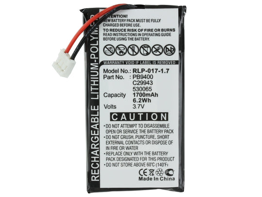 EMPIRE-RLP-017-17 Philips Pronto TSU-9400 - Lithium-Polymer (Li-Pol) - 3.7v - 1700mAh - Rechargeable Battery Pack