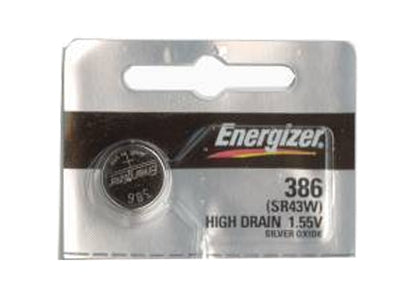 Energizer 386 301 Silver Oxide SR43SW, SR43W, SR43 1pc (Each)