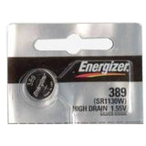 Energizer 389 390 Silver Oxide 189, SR1130SW, SR1130W 1pc (Each)