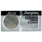 Energizer ECR2016 100mAh 3V Lithium Primary (LiMNO2) Coin Cell Battery - 1 Piece Tear Strip, Sold Individually