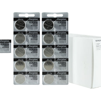 Energizer ECR2016 100mAh 3V Lithium Primary (LiMNO2) Coin Cell Battery - 1 Piece Tear Strip, Sold Individually