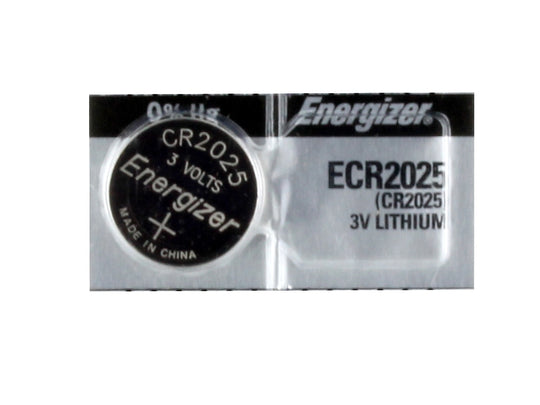 Energizer ECR2025 155mAh 3V Lithium Primary (LiMNO2) Coin Cell Battery - 1 Piece Tear Strip, Sold Individually