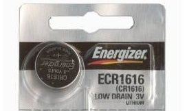 Energizer ECR1616 55mAh 3V Lithium Primary (LiMNO2) Coin Cell Battery - 1 Piece Tear Strip, Sold Individually