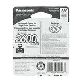 Panasonic Eneloop Pro BK-3HCCA-8BA AA 2550mAh 1.2V Low Self Discharge Nickel Metal Hydride (NiMH) Button Top Batteries - 8 Pack Retail Card