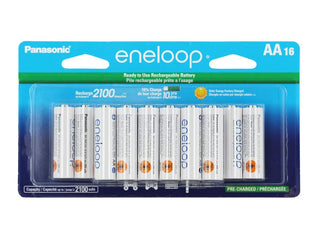 Panasonic Eneloop AA - 16 Pack Retail Card Packaging Front